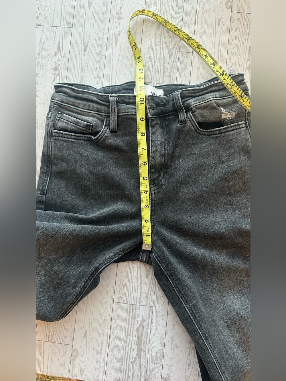 VERVET Thrills High Rise Released Hem Straight Jeans 28 - Picture 7 of 9